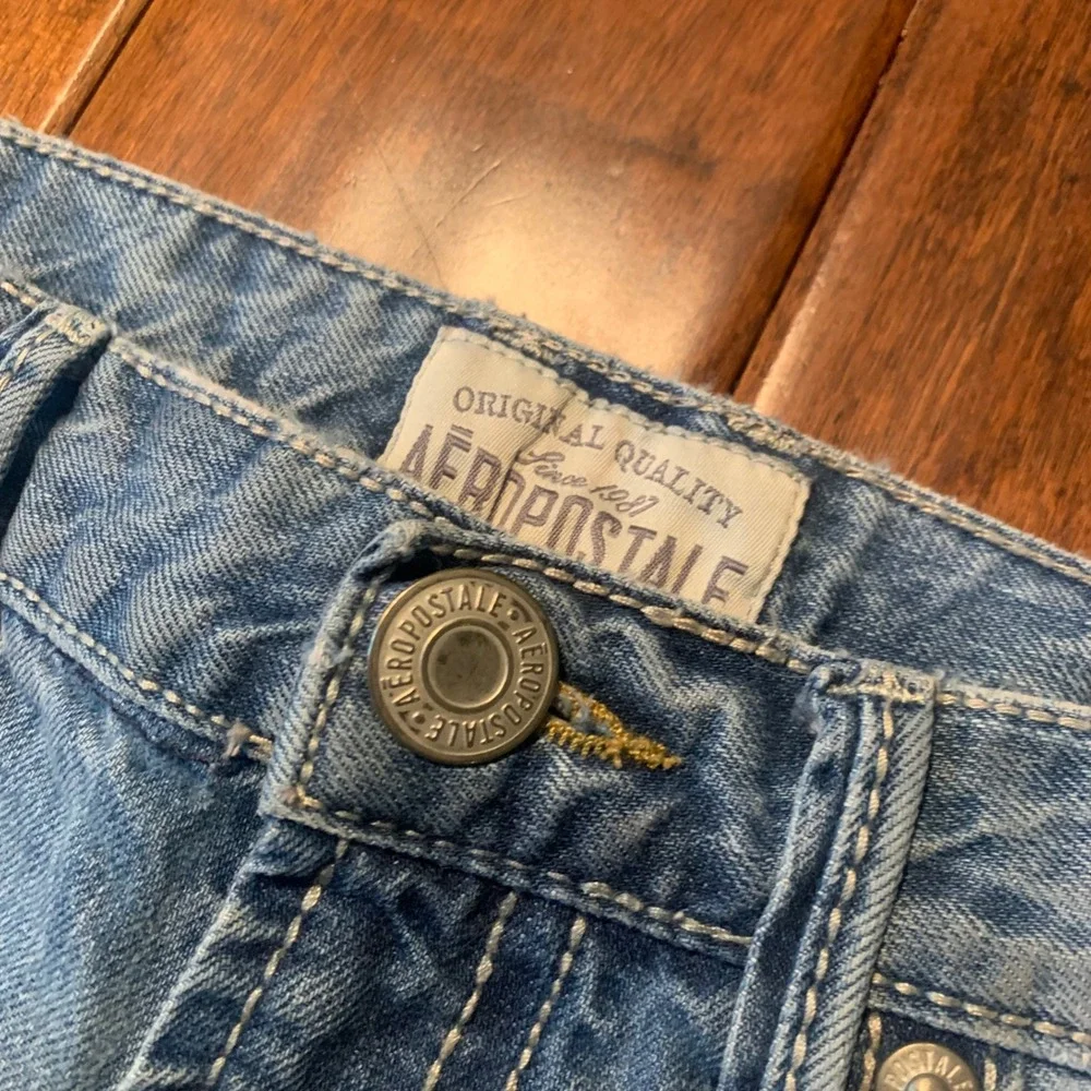 Y2K‎ Aeropostale Jeans Distressed Straight Leg Light Wash 28